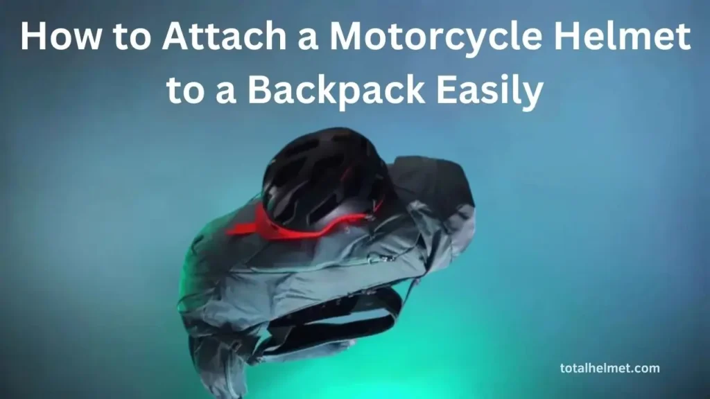 How to Attach a Motorcycle Helmet to a Backpack