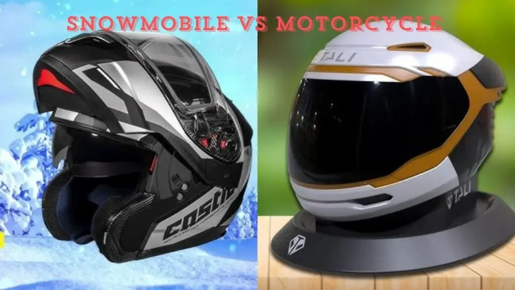 Motorcycle Helmets vs Snowmobile Helmets