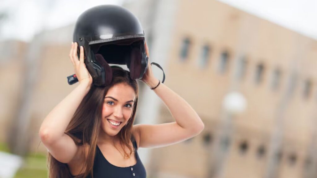 How To Wearing A Helmet With Long Hair